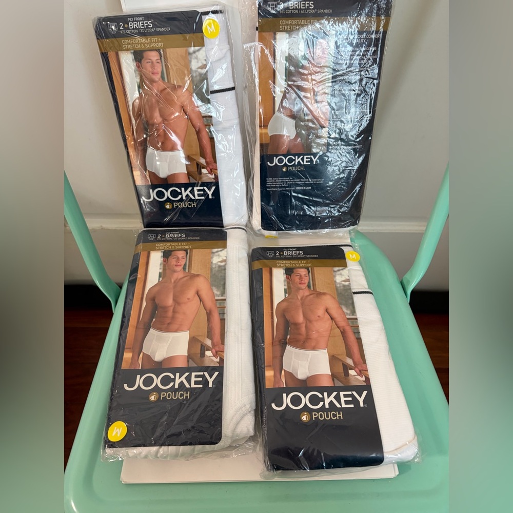 New Old Stock  2003 & 2007 8 Jockey Pouch Briefs Medium